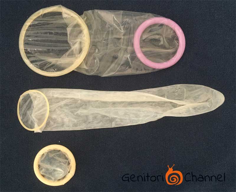 preservativo femminile e maschile