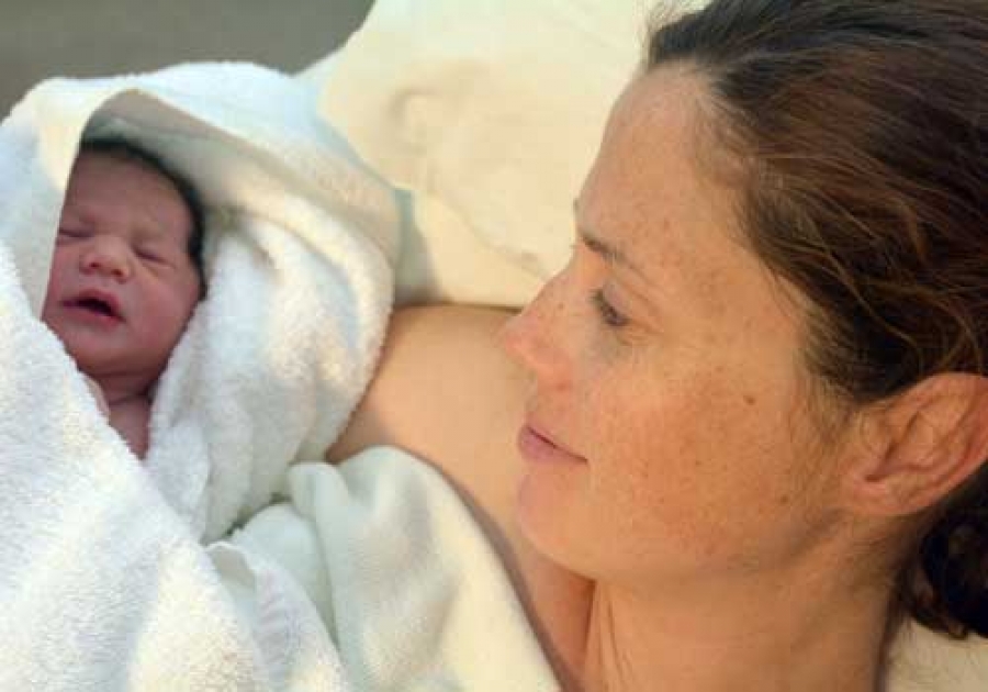 Mamma e neonato nel parto